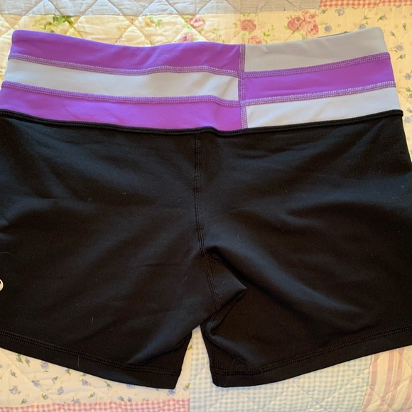 Lululemon Black Spandex shorts, size 8 - Picture 2 of 3